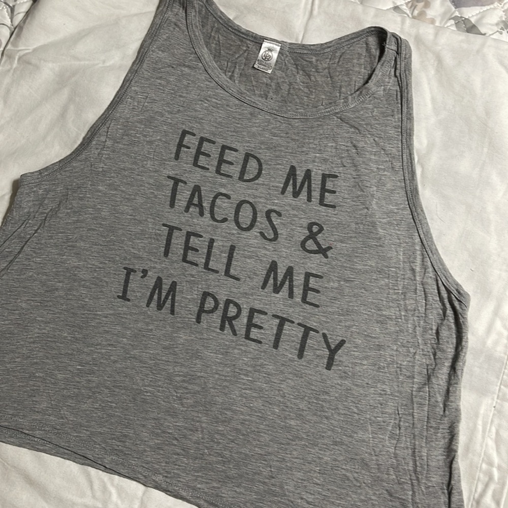Feed Me Tacos crop top XL